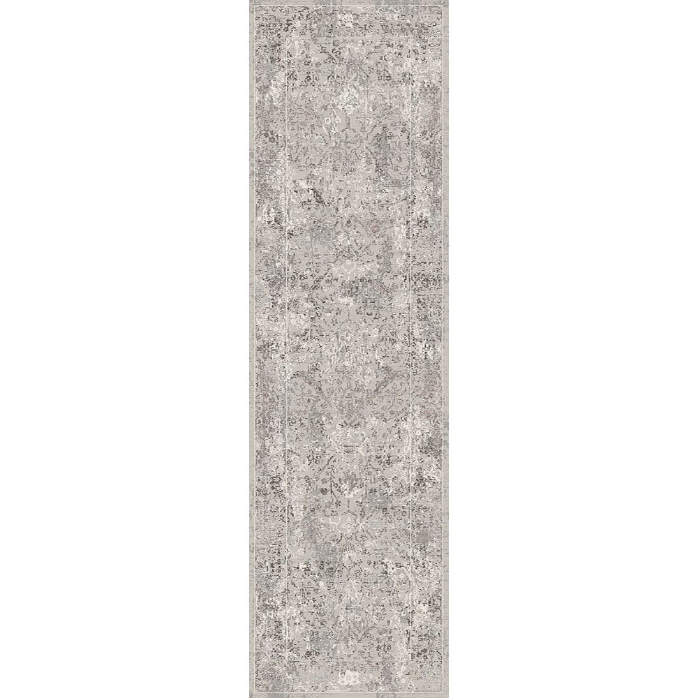 Dynamic Rugs 3150-197 Renaissance 2.2 Ft. X 7.7 Ft. Finished Runner Rug in Ivory/Grey/Rust
